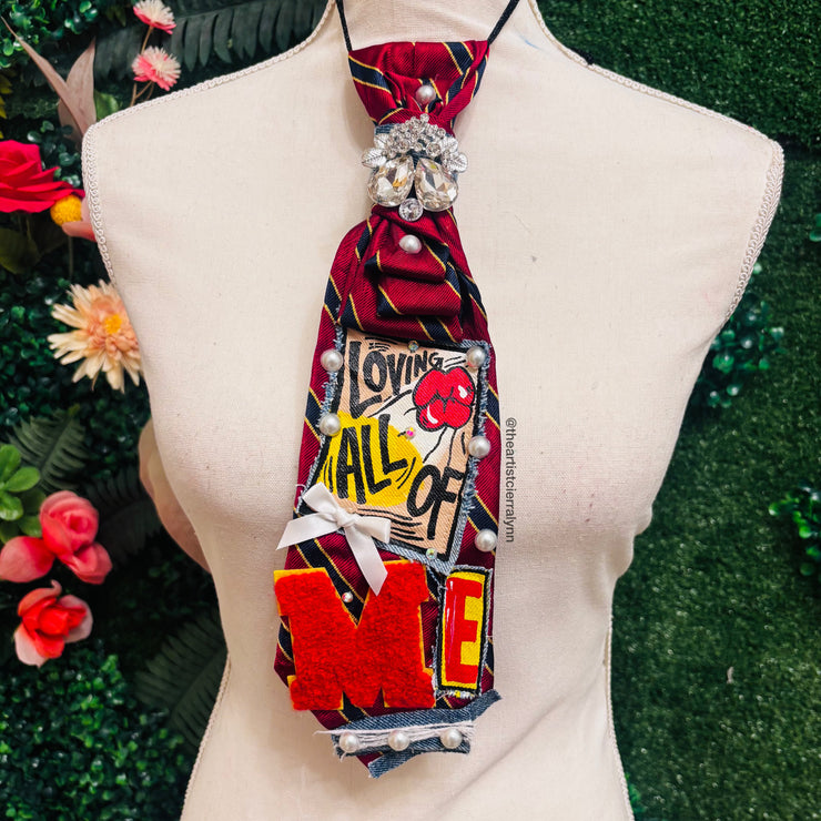 Love All Of Me Upcycled Tie