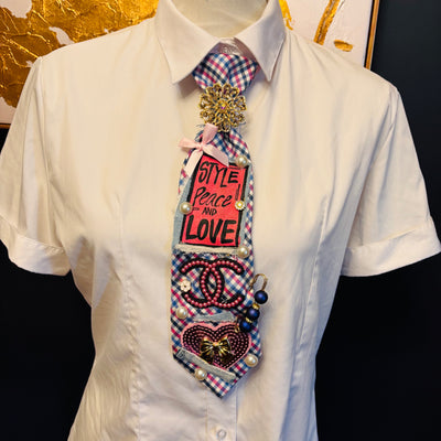 Style Peace and Love Upcycled Tie