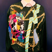 1 of 1 Hand painted - Unisex Fit MEDIUM: Style and Self Love Sweatshirt