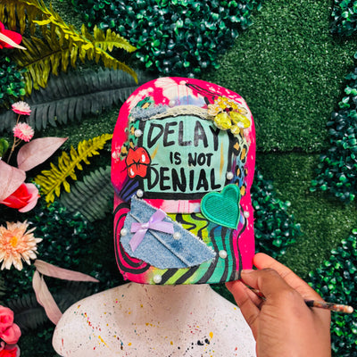 SALE: Pink Delay Is Not Denial  Hat