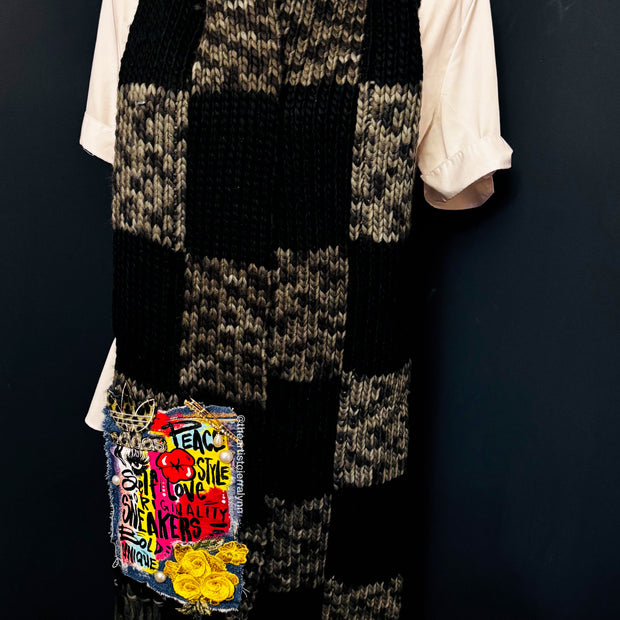 Sneakers, Self Love and Style Knit Scarf