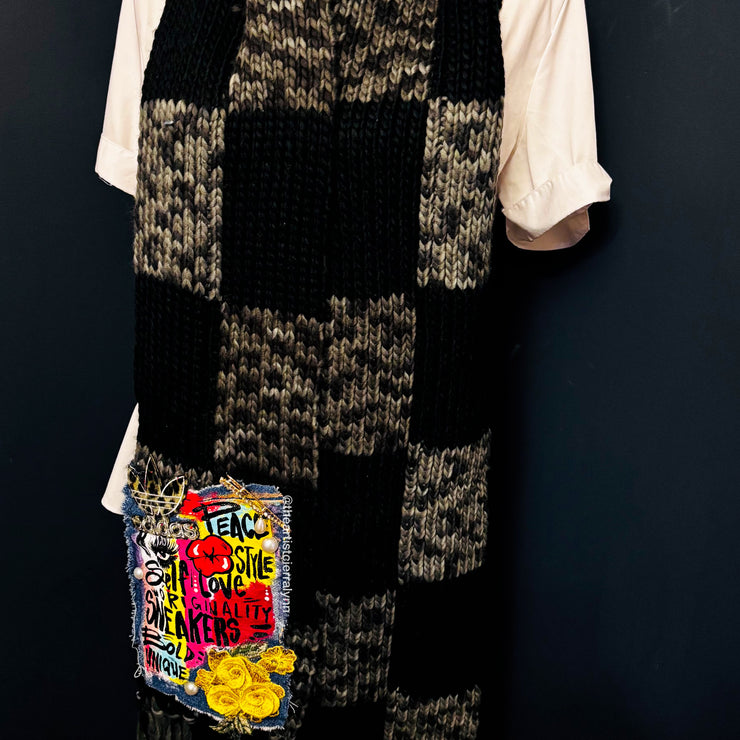 Sneakers, Self Love and Style Knit Scarf