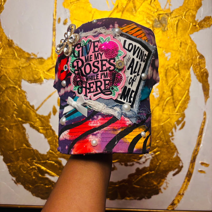 Purple Give Me My Roses While I’m Here Hat