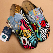 Size 9 Women’s Hand painted Clogs #1