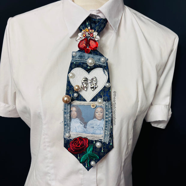 Boy Is Mine Tour Upcycled Tie #3