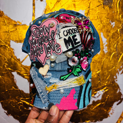 Denim Show Yourself More Love I Choose Me Cap