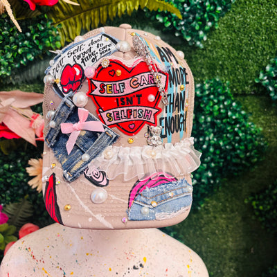 Tan Self Care Isn’t Selfish Trucker Hat