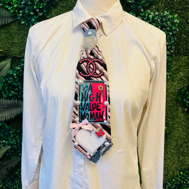 A High Value Woman Upcycled Tie