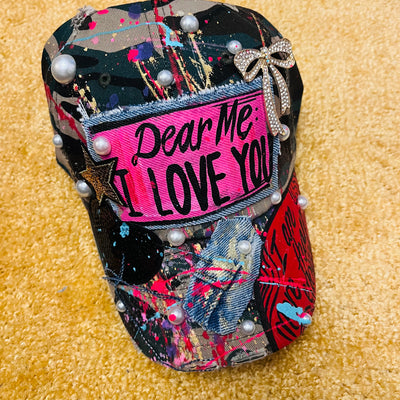 Love For Self Drop- Camo Dear Me: I Love You (pink) Cap