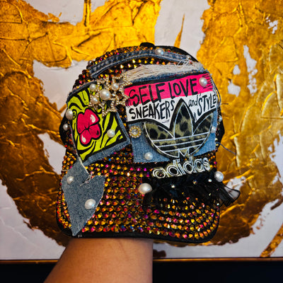Tan Bling Style, Self Love, Sneakers and Style  Hat