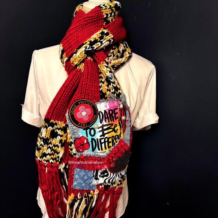 Dare To Be Different Knit Scarf