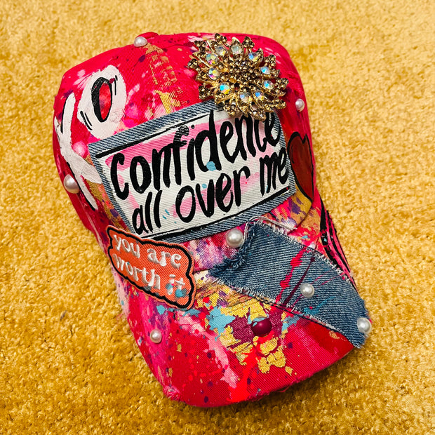 Love For Self Drop- Pink Confidence All Over Me Cap