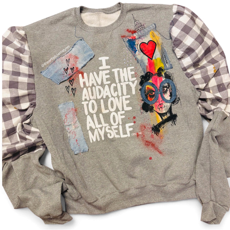 1 of 1 Unisex / Men’s Fit 2X- LARGE:  I Have The Audacity To Love All Of  Myself
