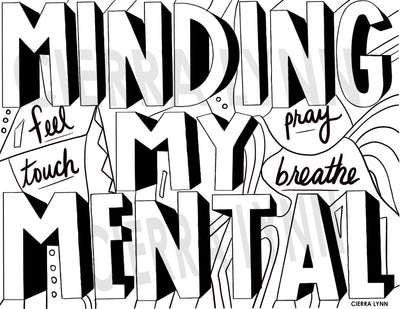 Minding My Mental Coloring Page