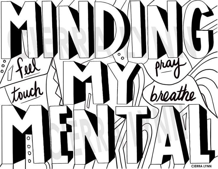 Minding My Mental Coloring Page