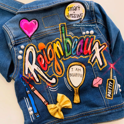 CUSTOM KIDS JACKET PRICING AND  EXAMPLE- REIGNBEAUX-